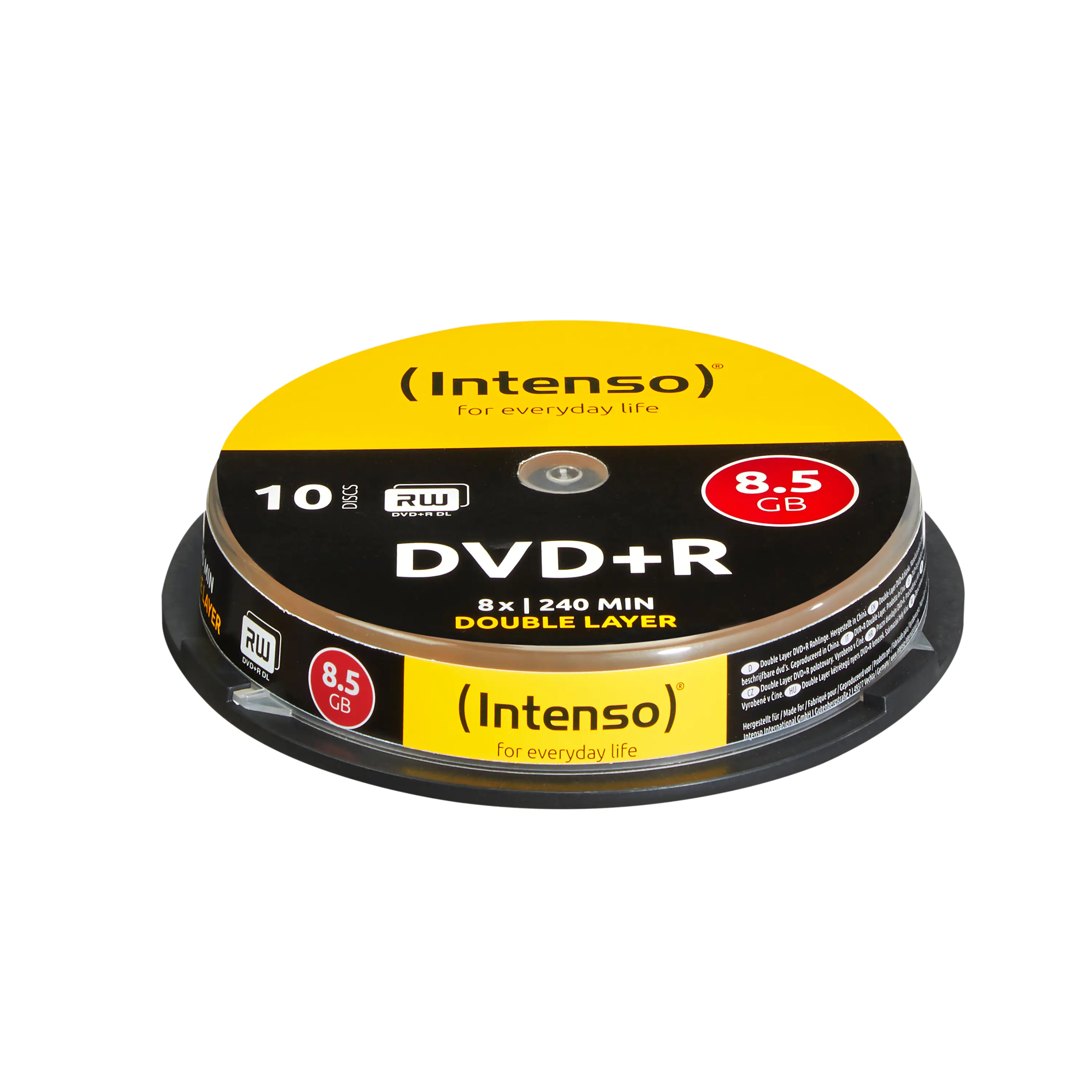 Intenso - 10 x DVD+R DL - 8.5 GB 8x - Spindel