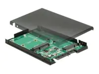 Delock 2.5" Converter SATA 22 pin > 1 x M.2 key B + 1 x mSATA - 9.5 mm - Speicher-Controller - mSATA, M.2 - M.2 Card / mSATA - SATA 6Gb/s