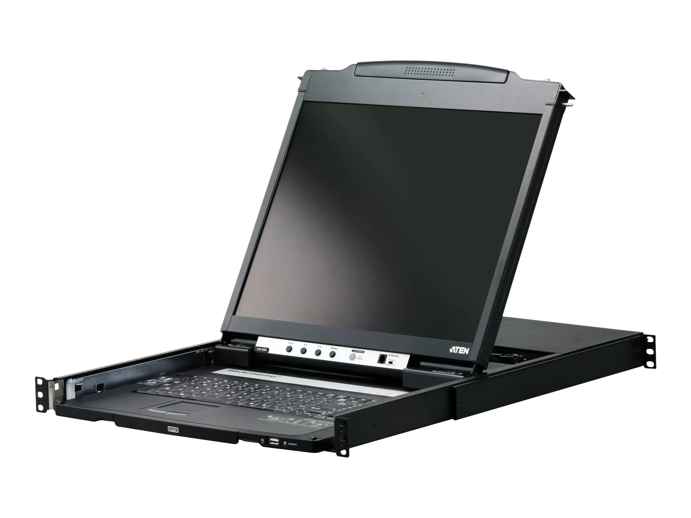 ATEN Slideaway CL5800N - KVM-Konsole - PS/2, USB - Deutsch - 48.3 cm (19") - Rack - einbaufähig - 1280 x 1024 @ 75 Hz - VGA - 1U