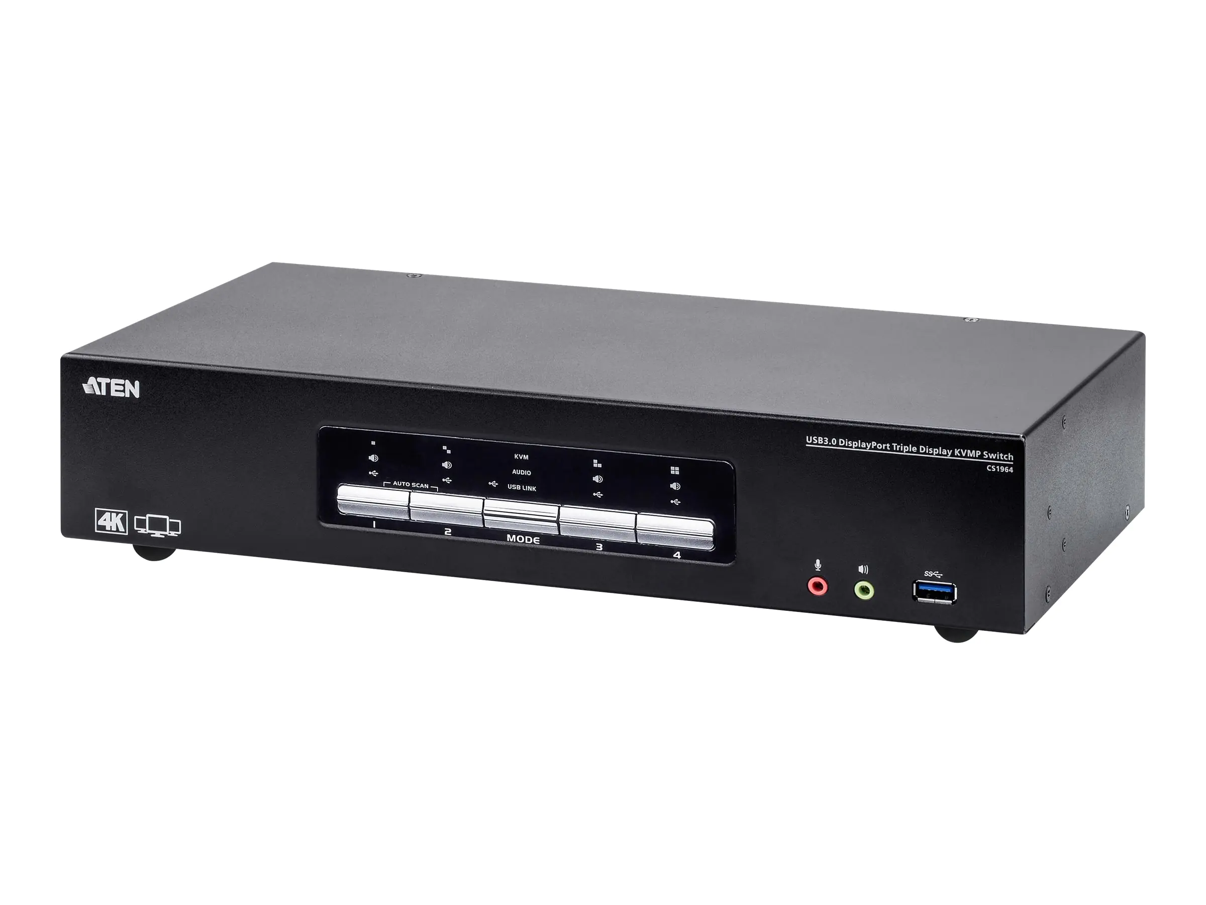 ATEN CS1964 - KVM-/Audio-/USB-Switch - 4 x KVM/Audio - 1 lokaler Benutzer - Desktop ATEN CS1964 - KVM-/Audio-/USB-Switch - 4 x KVM/Audio - 1 lokaler Benutzer - Desktop