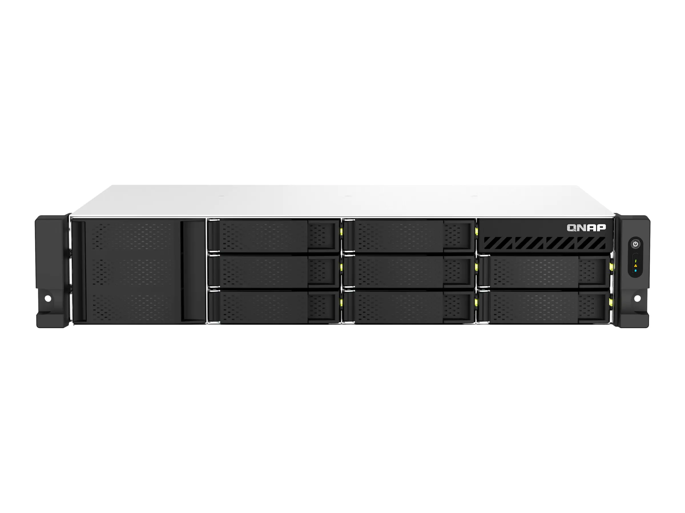 QNAP TS-864eU-RP - NAS-Server - 8 Schächte - Rack - einbaufähig - SATA 6Gb/s - RAID RAID 0, 1, 5, 6, 10, JBOD, 50, 60 - RAM 8 GB - Gigabit Ethernet / 2.5 Gigabit Ethernet - iSCSI Support - 2U