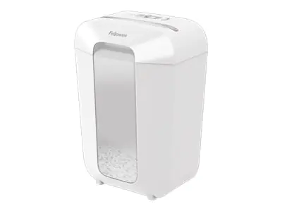 Fellowes® Aktenvernichter Powershred® LX70 P-4 Papier, Heftklammern, Büroklammern, Kreditkarten Partikelschnitt weiß
