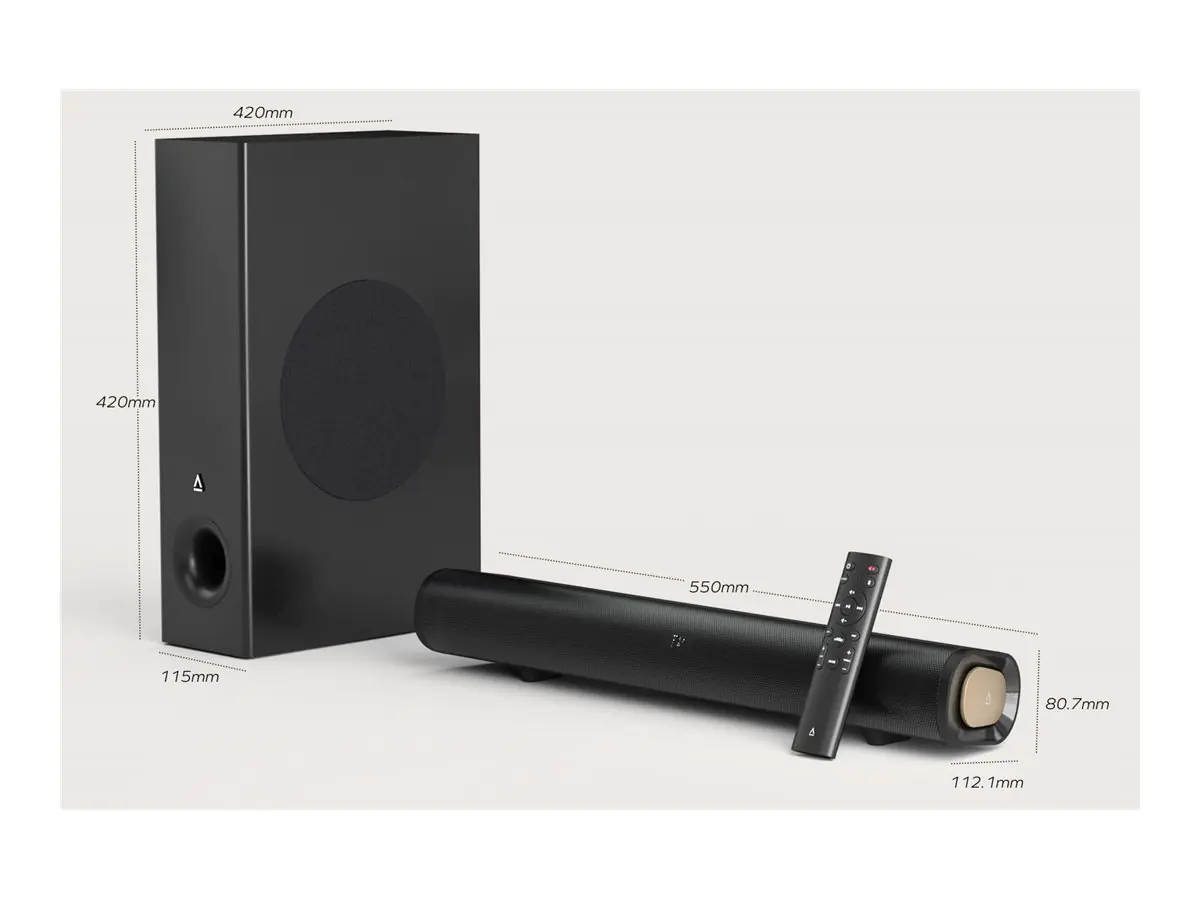 Creative Labs Creative Soundbar Stage Pro mit Subwoofer Bluetooth USB schw - Lautsprecher