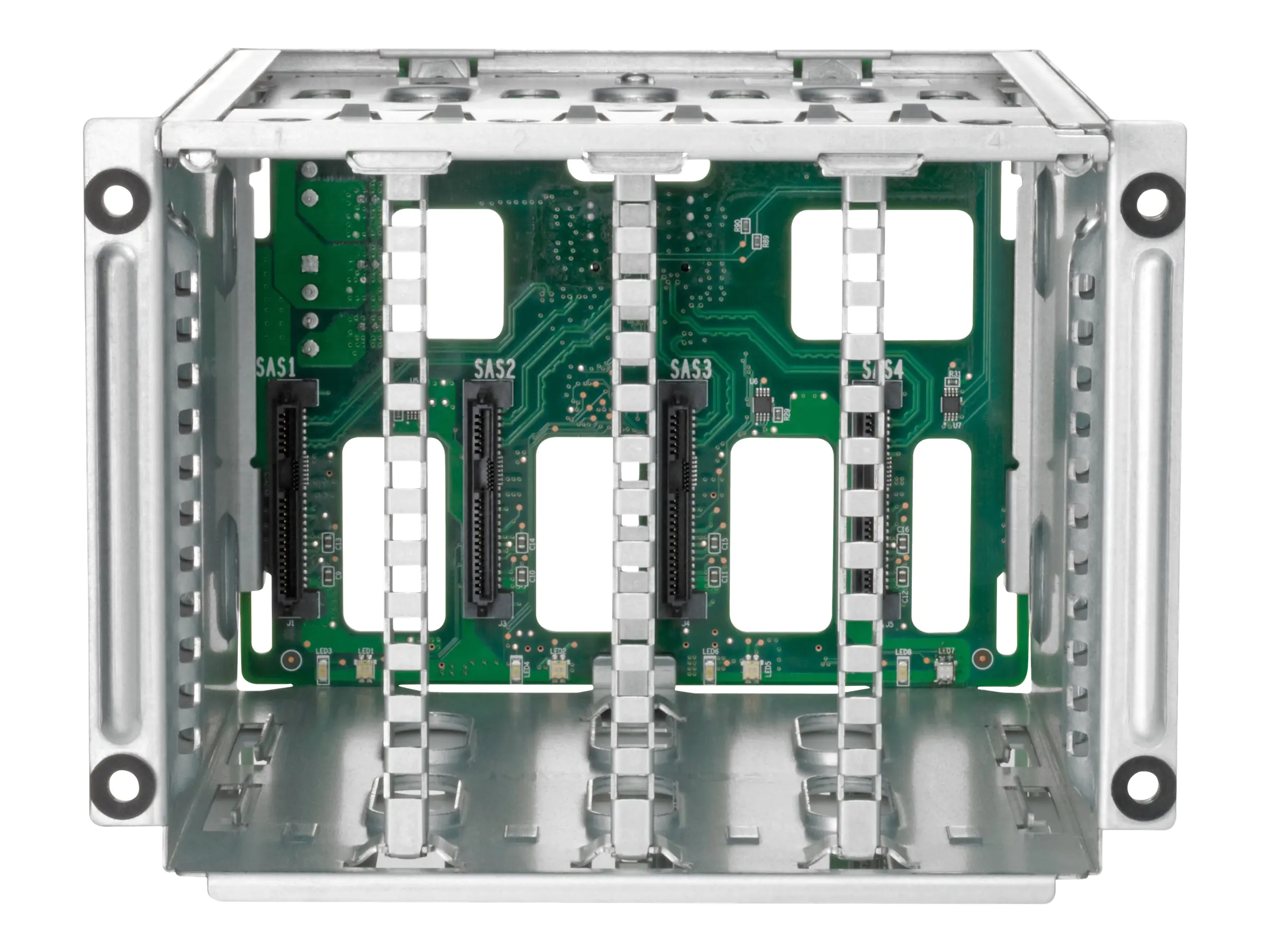 HPE 8SFF x4 U.3 Mid Tray Tri-Mode Drive Cage Kit - Gehäuse für Speicherlaufwerke - 2.5" (6.4 cm) P48816-B21