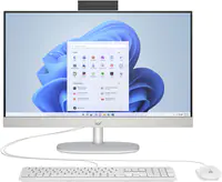 HP 24-cr0006ng - All-in-One (Komplettlösung) - Ryzen 5 7520U / 2.8 GHz - RAM 16 GB - SSD 512 GB - NVMe - Radeon 610M - 1GbE, Wi-Fi 6, Bluetooth 5.3 - WLAN: 802.11a/b/g/n/ac/ax, Bluetooth 5.3 - Win 11 Home - Monitor: LED 60.5 cm (23.8") 1920 x 1080 (Full H