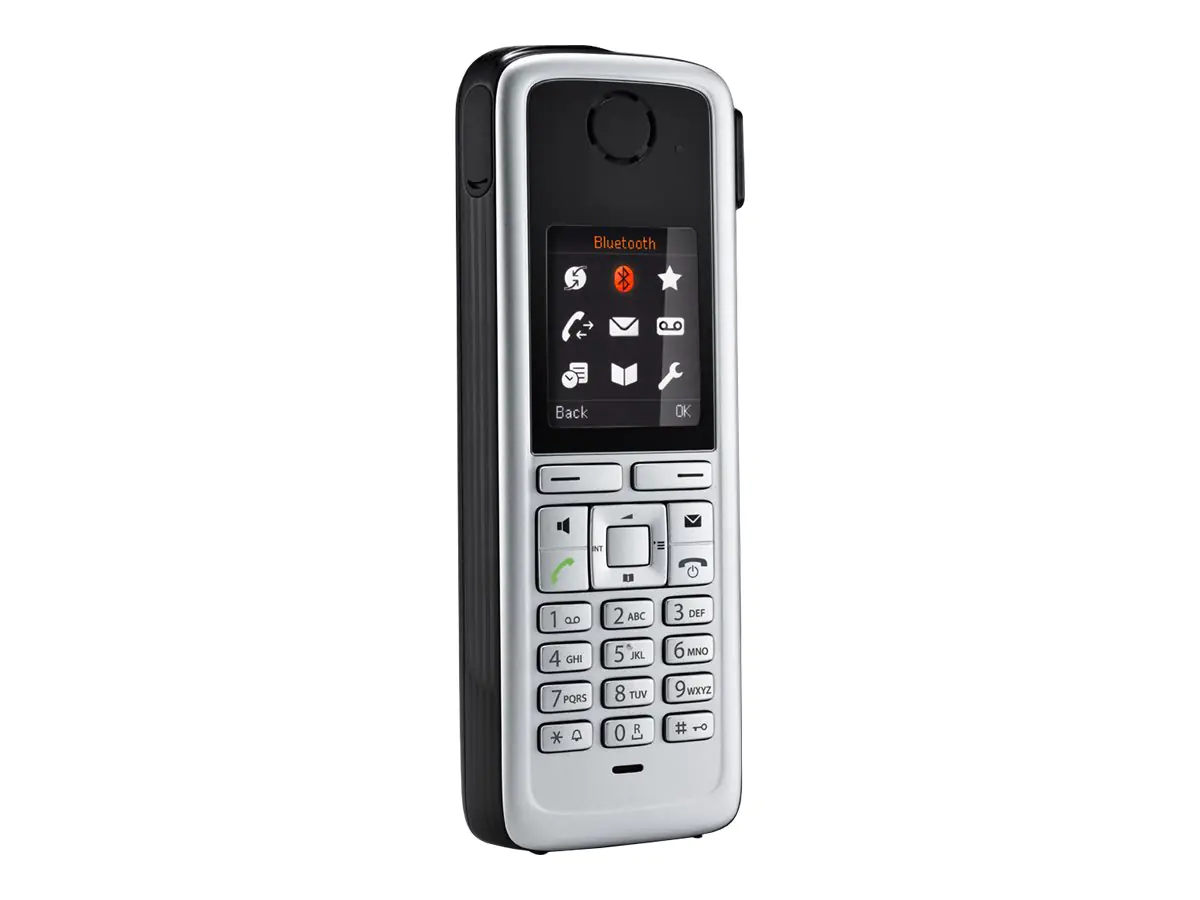 Unify OpenStage M3 - Schnurloses Erweiterungshandgerät - mit Bluetooth-Schnittstelle - DECT - Schwarz, Silber