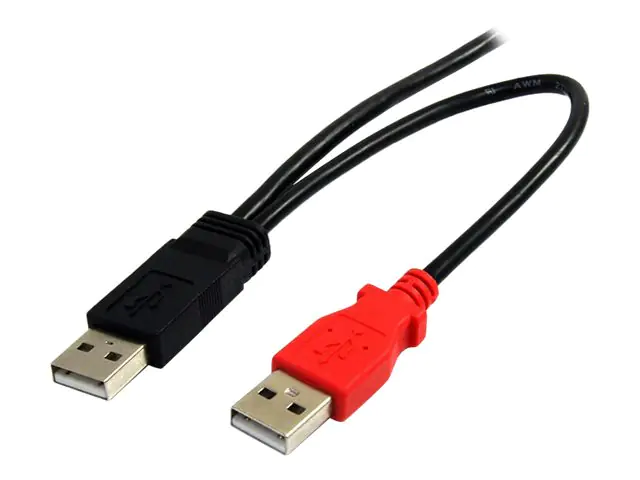 StarTech 1,8m USB Y-Kabel für externe Festplatten - USB A auf Mini-B Anschlusskabel - USB-Kabel - USB (M)