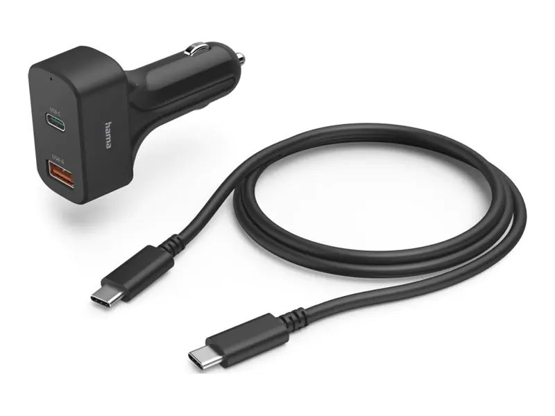 Hama Essential Line - Auto-Netzteil - 5-20V - 65 Watt - 3.25 A - PD - 2 Ausgabeanschlussstellen