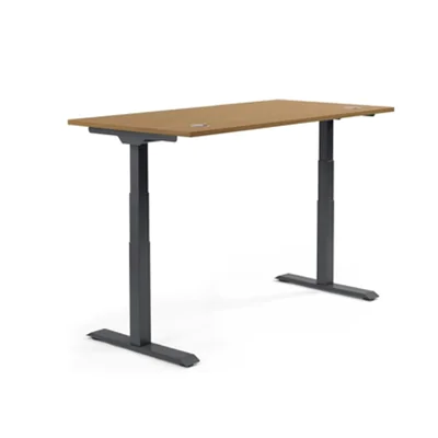 Schreibtisch FLEX MODUL Maße: 1.200 x 605-1.255 x 800 mm (B x H x T) Spanplatte, melaminharzbeschichtet nuss