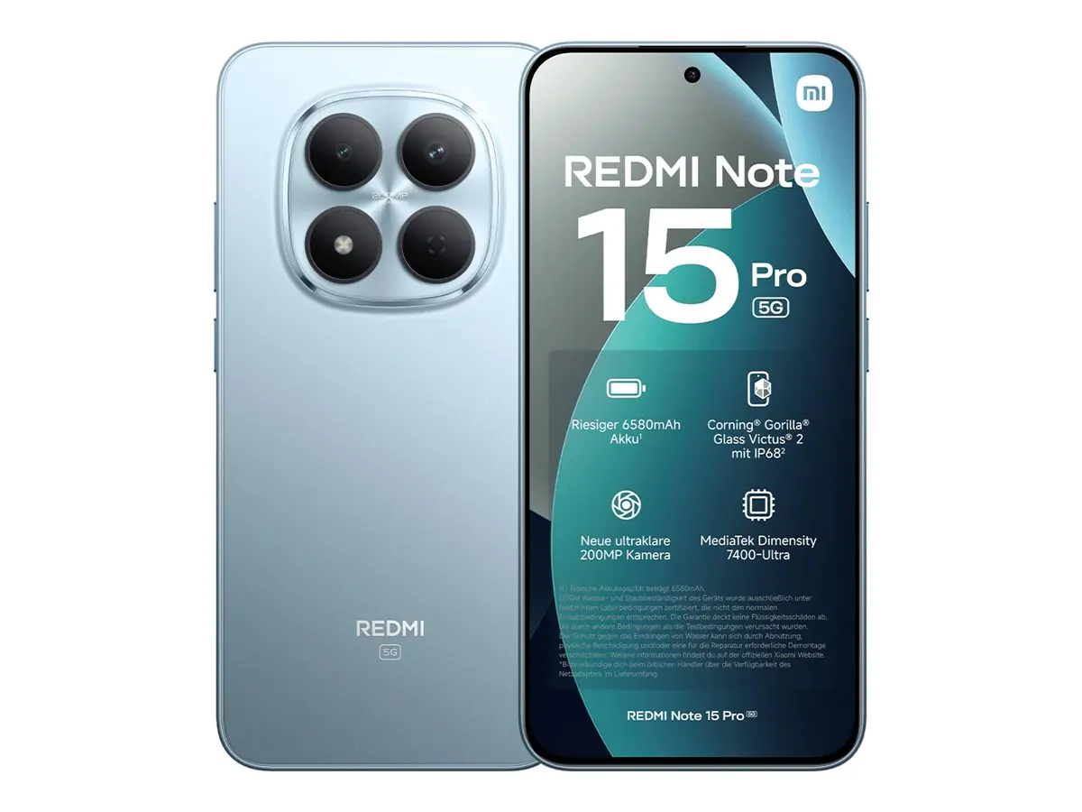 Xiaomi Redmi Note 15 Pro - 5G Smartphone - Dual -SIM - RAM 8 GB / Interner Speicher 256 GB - OLED