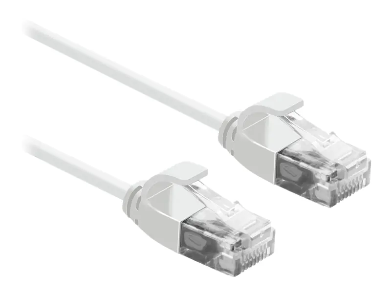Roline - Patch-Kabel - RJ-45 (M) zu RJ-45 (M) - 15 cm - UTP - CAT 6a - halogenfrei, geformt - weiß