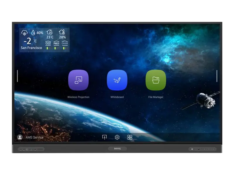 BenQ Pro Series RP8603 - 218.4 cm (86") Diagonalklasse LCD-Display mit LED-Hintergrundbeleuchtung - interaktiv - mit Touchscreen (Multi-Touch) - 4K UHD (2160p) 3840 x 2160 - Direct LED