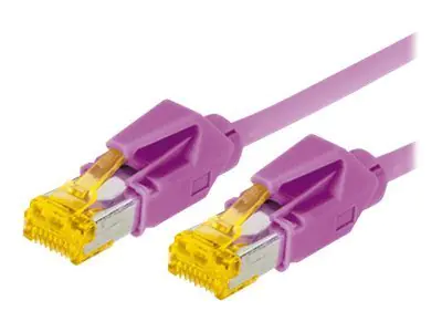 exertis Connect - Patch-Kabel - RJ-45 (M) zu RJ-45 (M) - 2 m - SFTP - CAT 6a - halogenfrei - Erikaviolett exertis Connect - Patch-Kabel - RJ-45 (M) zu RJ-45 (M) - 2 m - SFTP - CAT 6a - halogenfrei - Erikaviolett