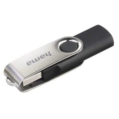 Hama USB-Stick Rotate USB 2.0 16Gbyte schwarz/silber