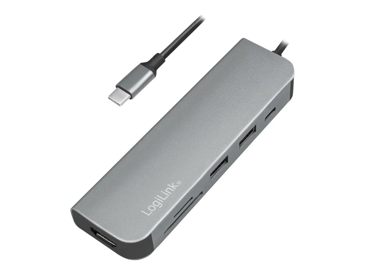 LogiLink USB-C Multifunction Hub - Dockingstation - USB-C 3.2 - HDMI LogiLink USB-C Multifunction Hub - Dockingstation - USB-C 3.2 - HDMI