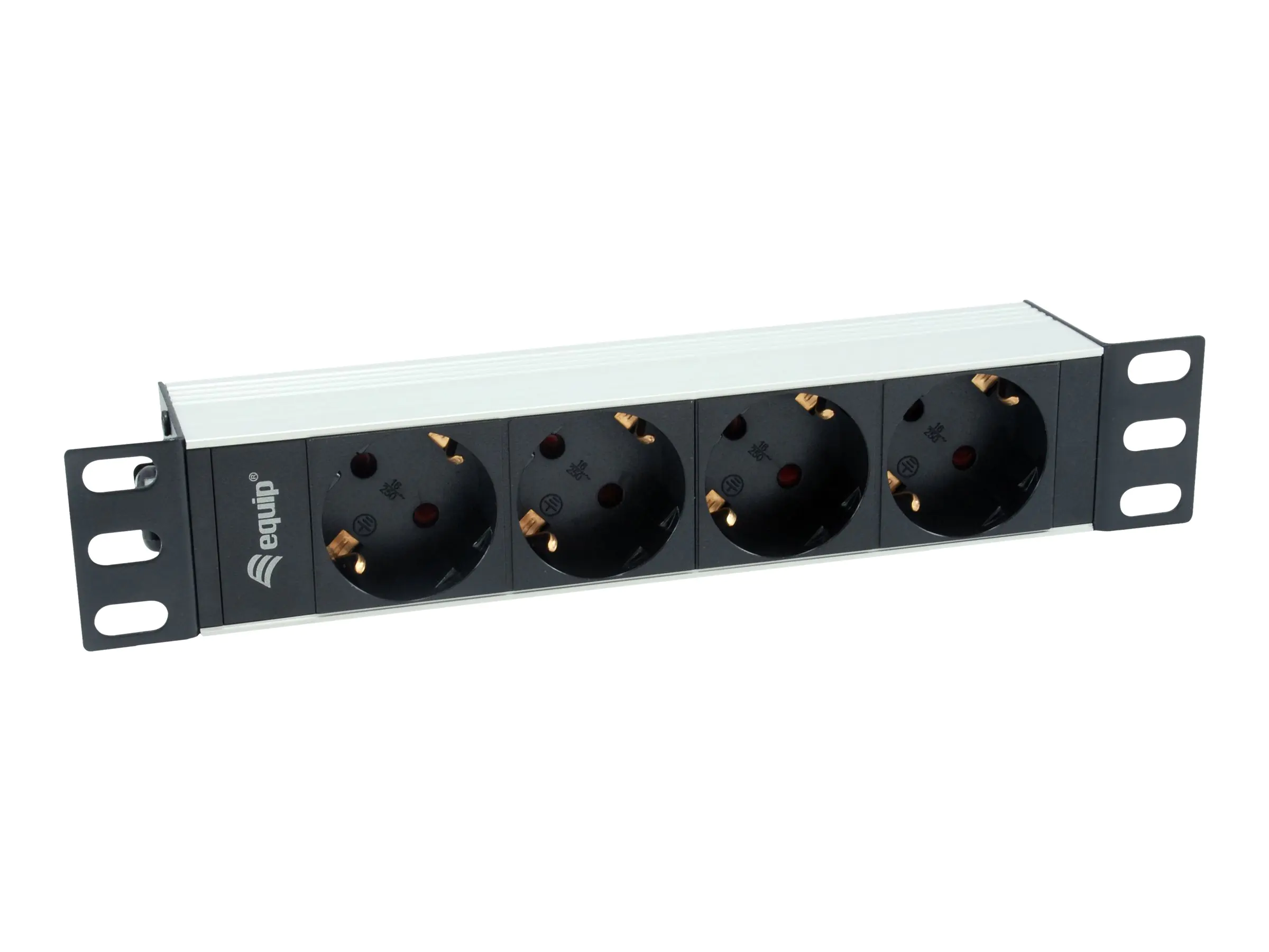 Equip Pro - Stromverteilungseinheit (Rack - einbaufähig) - Wechselstrom 220-240 V - 3500 Watt - Eingabe, Eingang power CEE 7/7 - Ausgangsanschlüsse: 4 (power CEE 7/7) 333311