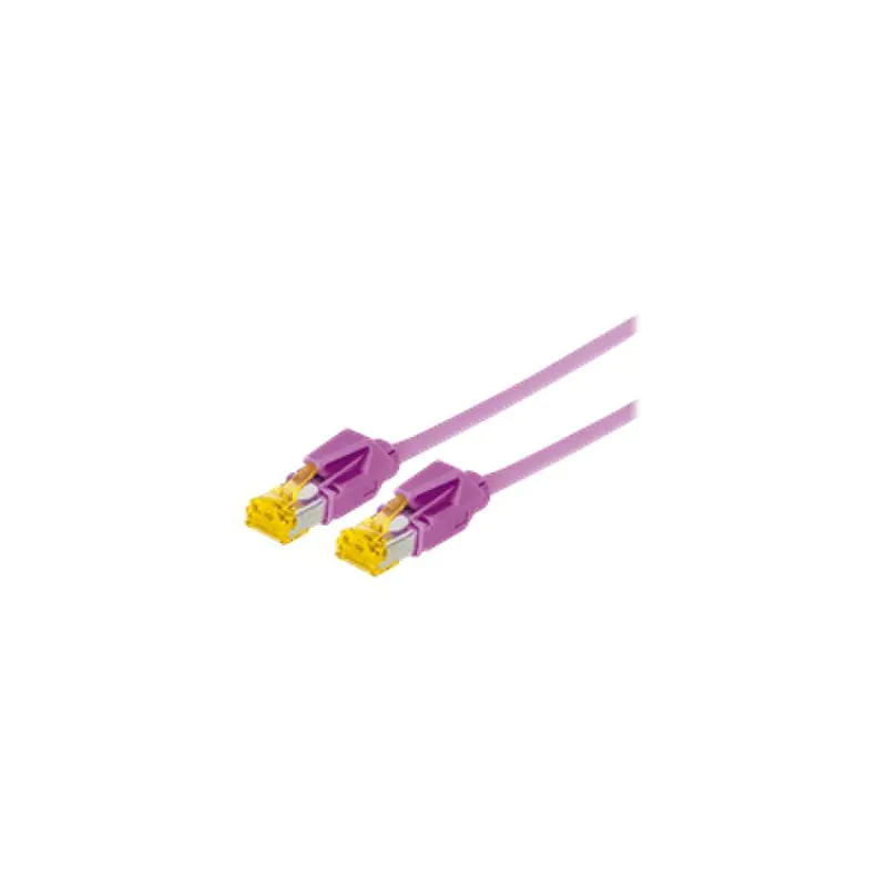 Tecline Patch-Kabel RJ-45 (M) RJ-45 (M) 72203M SFTP-Kabel CAT 6a 3 m Erikaviolett