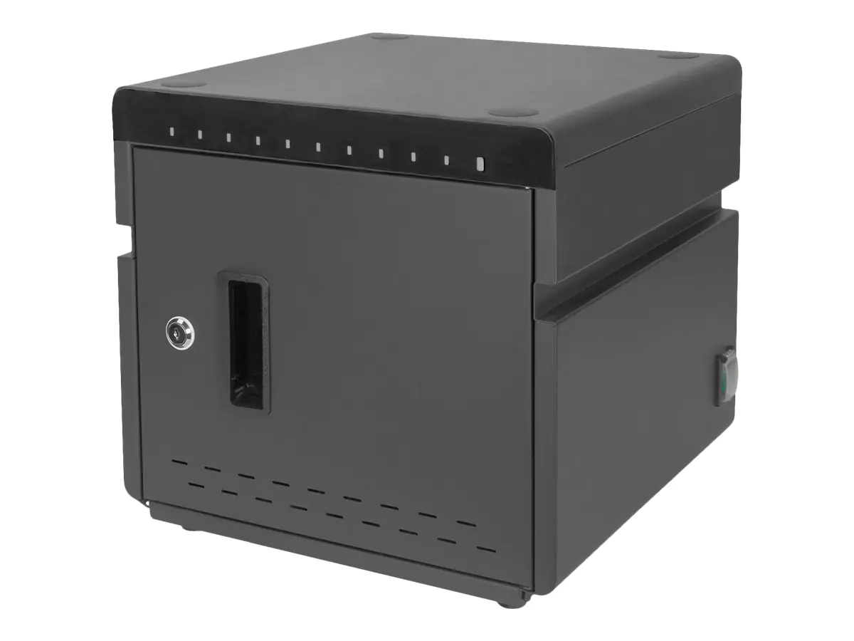 Digitus - Schrankeinheit - für 10 Notebooks/Tablets - verriegelbar - kaltgewalzter Stahl, Acrylnitril-Butadien-Styrol (ABS) - Schwarz, RAL 9005 - Ausgang: 5 V
