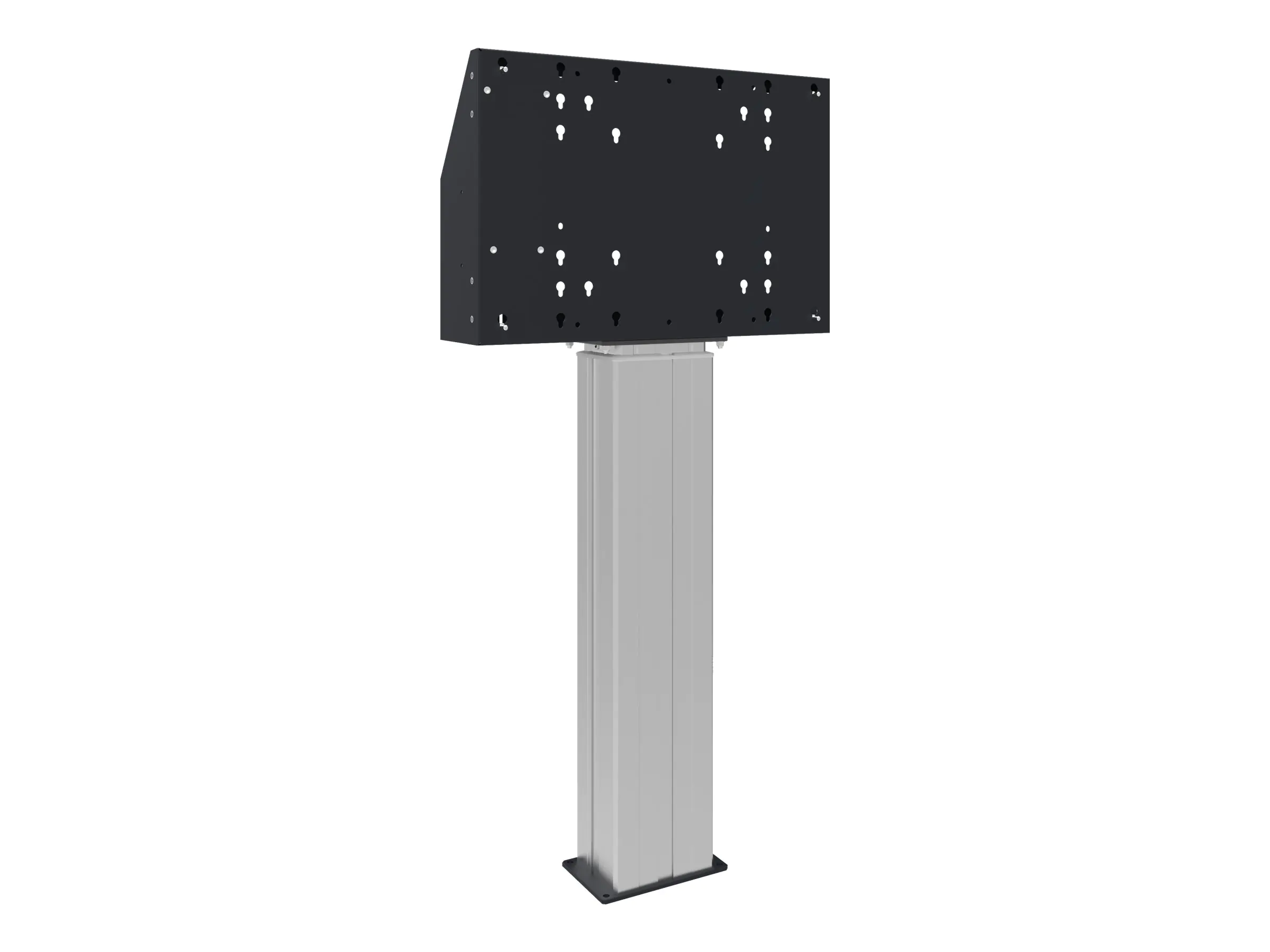 SmartMetals - Aufstellung für LCD-Display/CPU - Schwarz, Aluminium - Bildschirmgröße: 81.3-177.8 cm (32"-70") - Bodenaufstellung