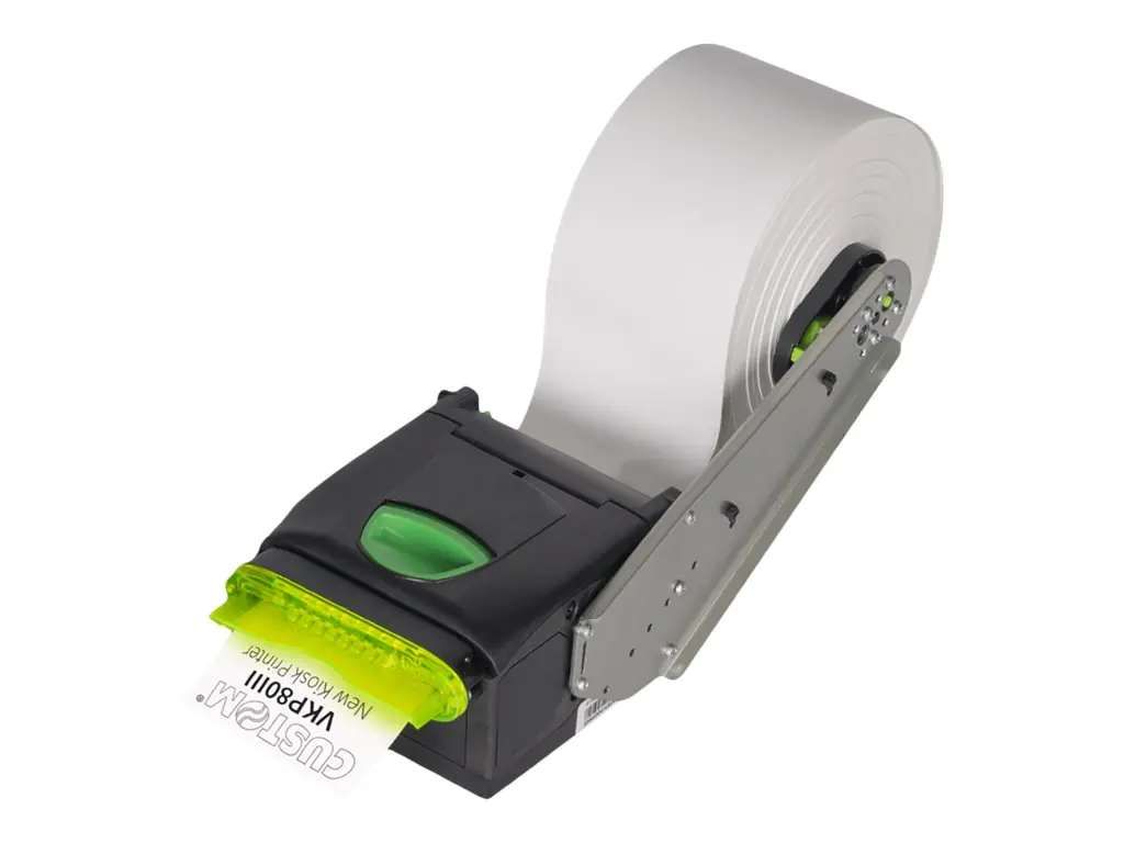 Custom VKP80III - Seitenanschluss - Belegdrucker - Thermotransfer - Rolle (8,25 cm) - 203 dpi - bis zu 250 mm/Sek. - USB 2.0, LAN