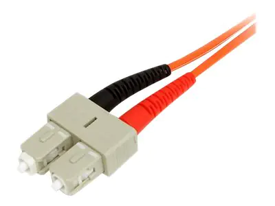 StarTech 3m Fiber Optic Cable - Multimode Duplex 50/125 - LSZH - LC/SC - OM2 - LC to SC Fiber Patch Cable - Netzwerkkabel - LC Multi-Mode (M)