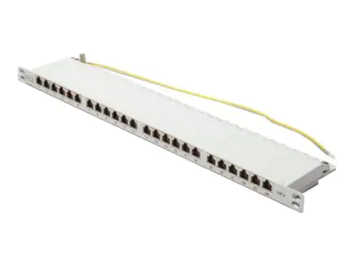 Digitus CAT 6, Klasse E High Density Patch Panel, geschirmt, grau