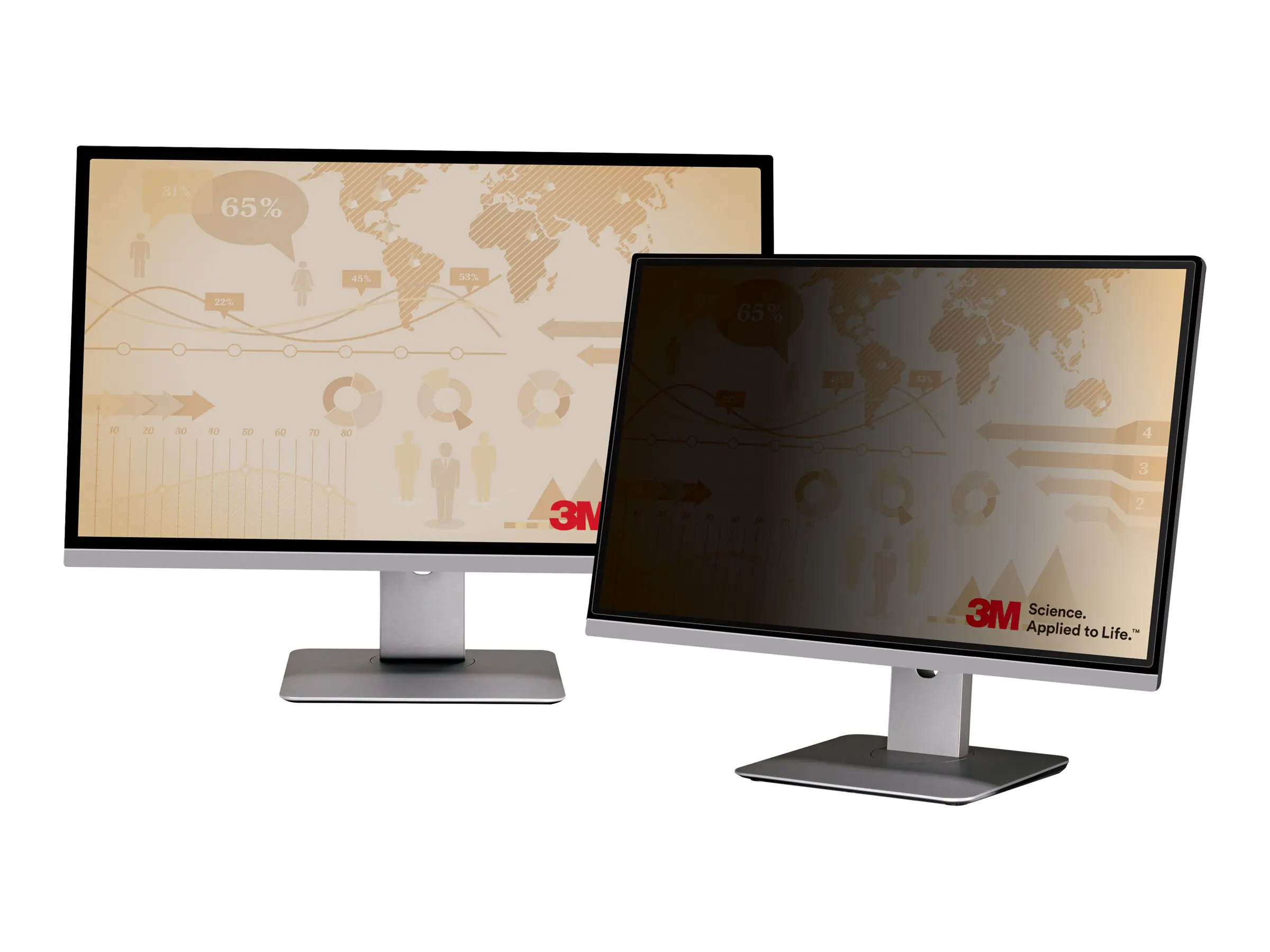 3M Blickschutzfilter für 27" Breitbild-Monitor - Blickschutzfilter für Bildschirme - 68,6 cm Breitb