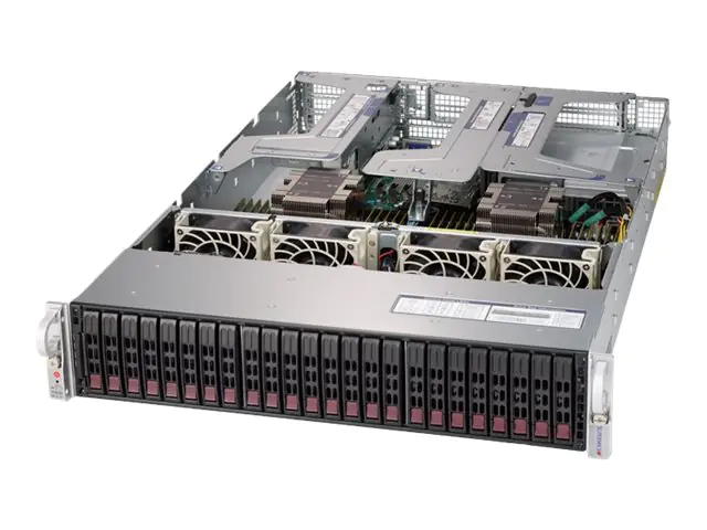 Supermicro SuperServer 2029U-TR25M - Server - Rack-Montage - 2U - zweiweg - keine CPU - RAM 0 GB - SATA - Hot-Swap 6.4 cm (2.5") SYS-2029U-TR25M