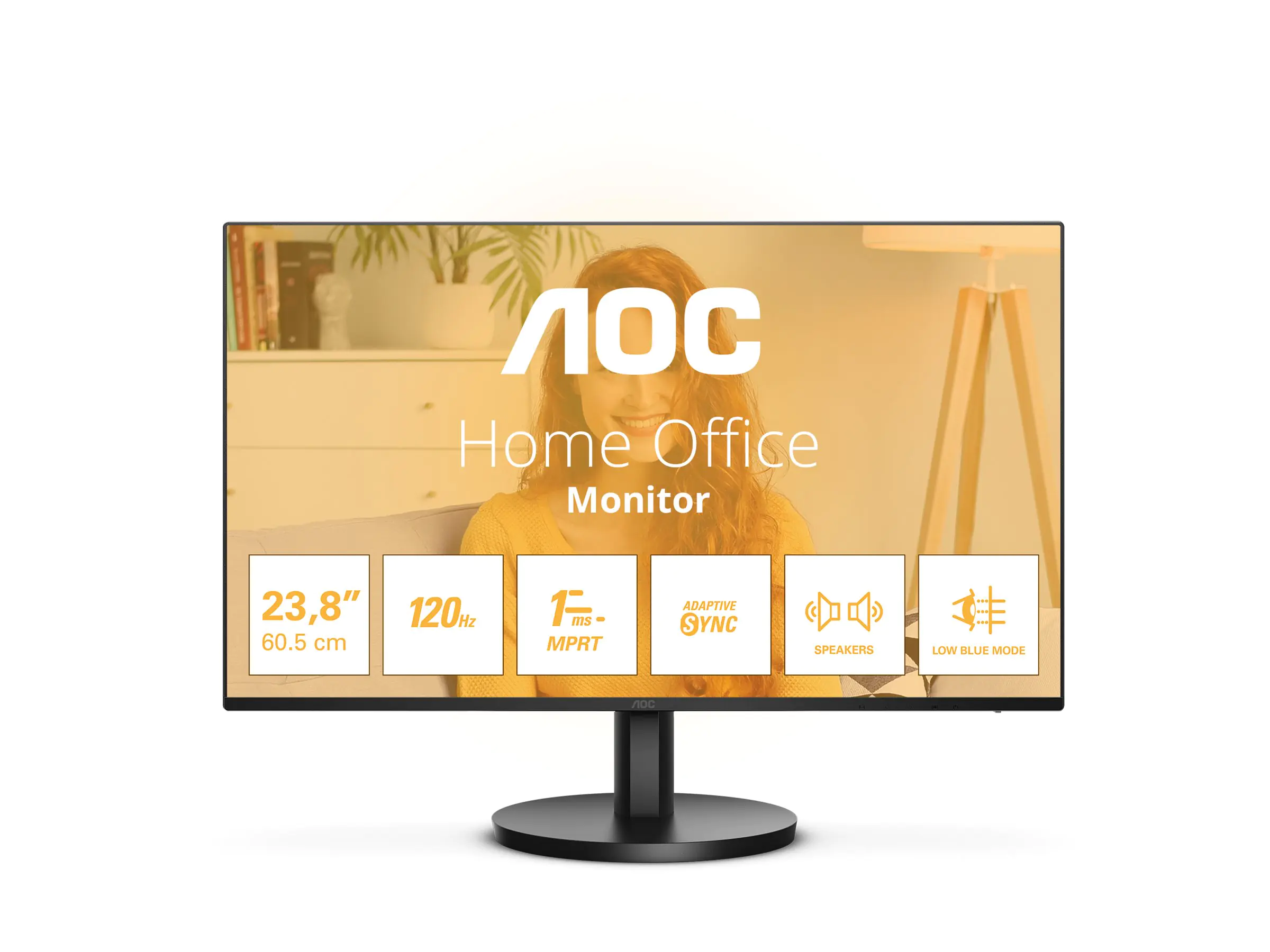 AOC 23.8" 24B3QA2 16 09 HDMI+DP+D-Sub speaker - Flachbildschirm (TFT/LCD) - 23,8"