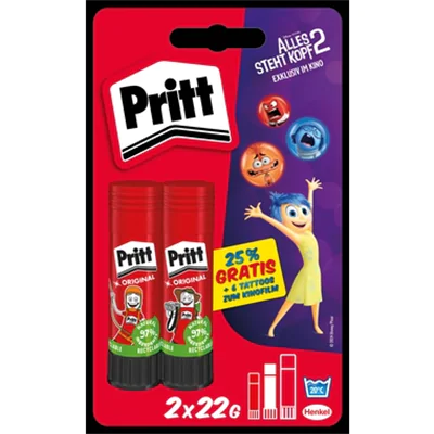 Pritt Klebestift Original Alles steht Kopf 2 nicht nachfüllbar 2 x 22 g/Pack.