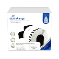 MEDIARANGE ge Schriftband 62mm schwarz/weiß Brother DK-22205 30.48m MEDIARANGE ge Schriftband 62mm schwarz/weiß Brother DK-22205 30.48m