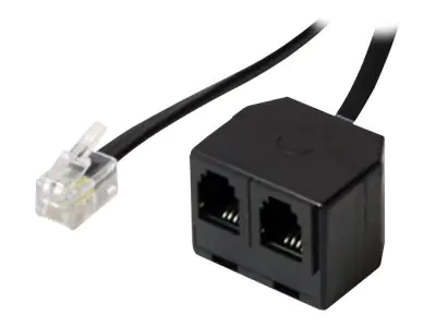S-Impuls - Telefon-Splitter - RJ-9 (M) zu RJ-9 (W)