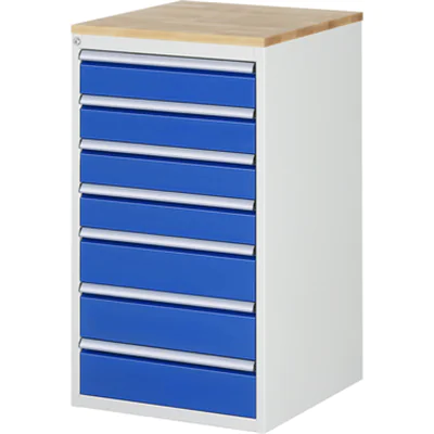 RAU Schubladenschrank 7000 580 x 1.035 x 650 mm (B x H x T) 7 Schubladen Farbe der Front: enzianblau Farbe des Korpus: lichtgrau RAU Schubladenschrank 7000 580 x 1.035 x 650 mm (B x H x T) 7 Schubladen Farbe der Front: enzianblau Farbe des Korpus: lichtgrau