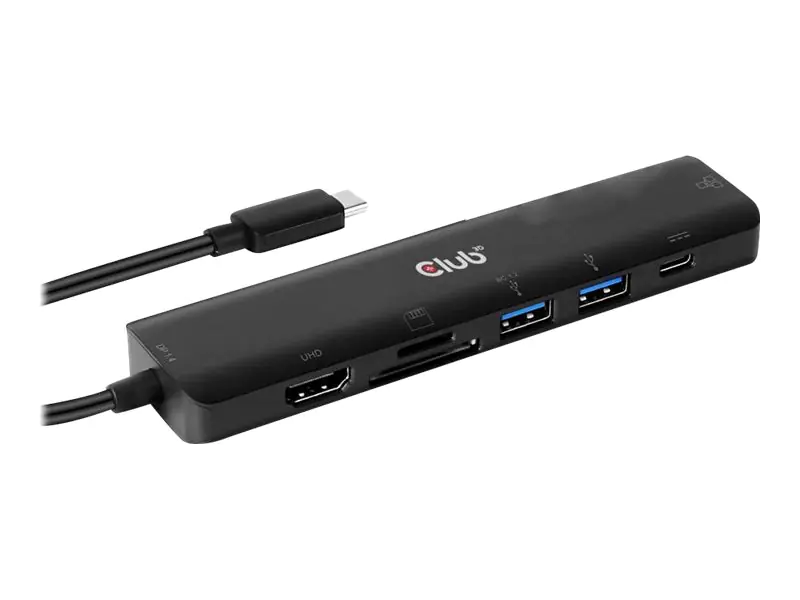 Club 3D USB Type C 7-in-1 Hub - Dockingstation - USB-C 3.2 - HDMI - 1GbE