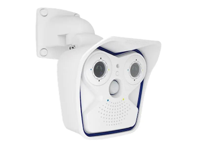 MOBOTIX AllroundDual Mx-M16B - Netzwerk-Überwachungskamera (keine Linse) - Außenbereich, Innenbereich - wetterfest - Farbe - 2 x 6.000.000 Pixel - 6144 x 2048 - Audio - LAN 10/100 - USB - MJPEG, H.264, MxPEG - PoE Class 3