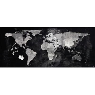 Sigel Magnetboard Artverum GL246 1.300x550x15mm Glas World-Map
