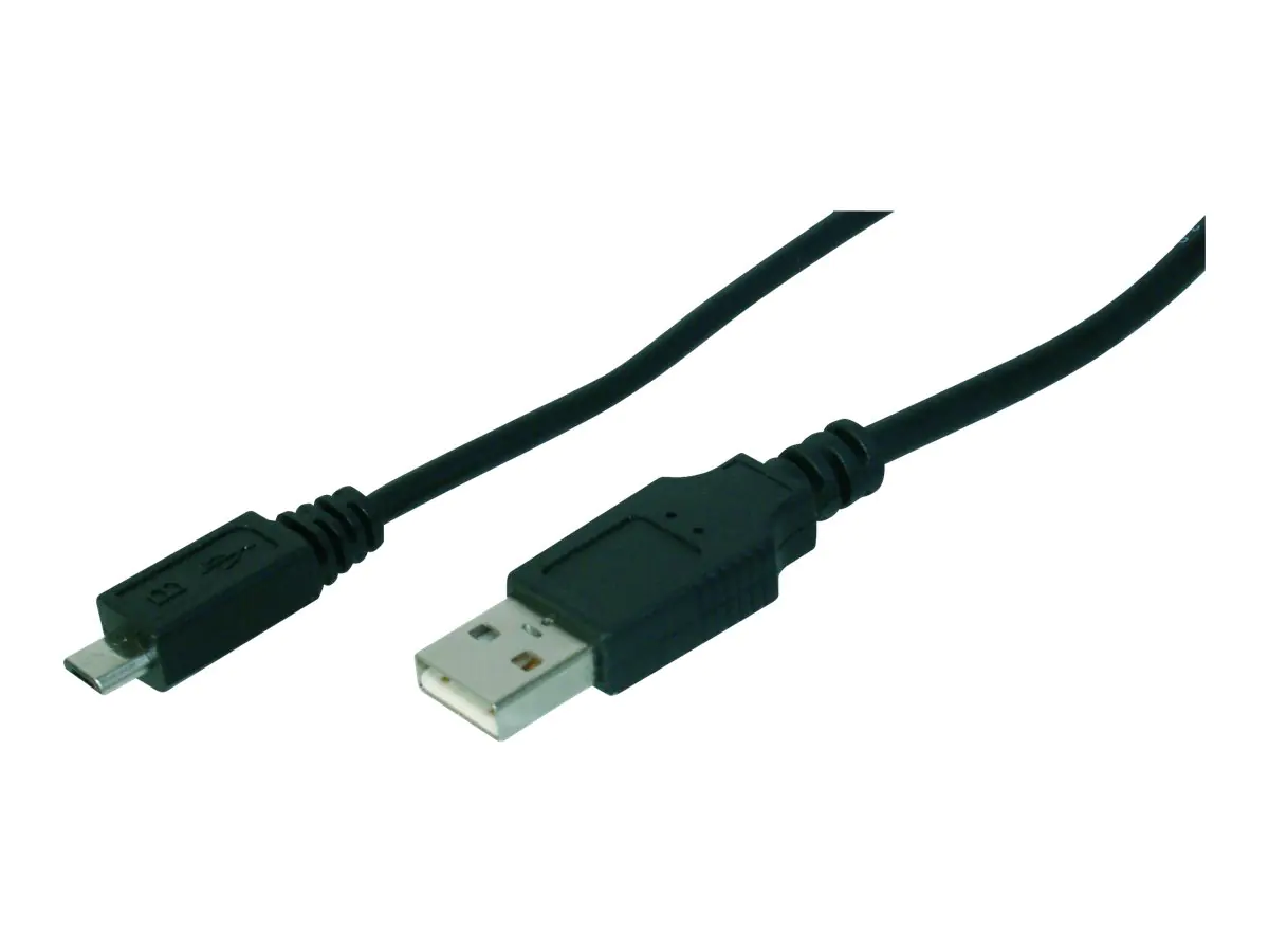 ASSMANN - USB-Kabel - Micro-USB Typ B (M) zu USB (M) - 1 m - geformt - Schwarz ASSMANN - USB-Kabel - Micro-USB Typ B (M) zu USB (M) - 1 m - geformt - Schwarz