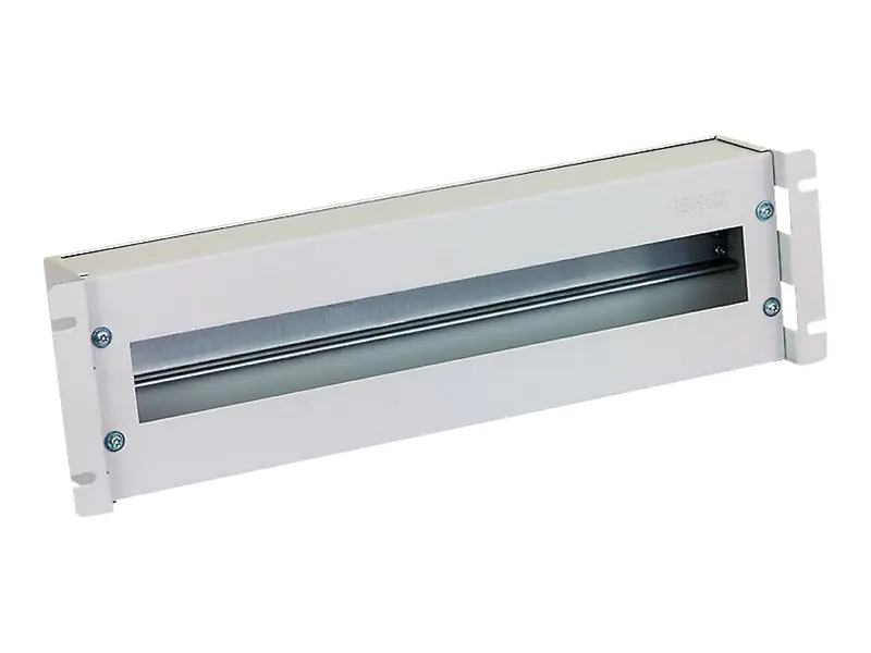 Triton - Rack-Schiene mit Schutzschalter - Schwarz, RAL 9005 - 3U - 48.3 cm (19")