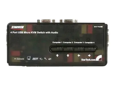 StarTech.com 4 Port VGA / USB KVM Switch - 4-fach