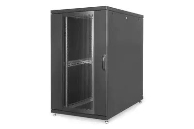 Digitus Unique DN-19 SRV-26U-8-B - Schrank Netzwerkschrank - Schwarz, RAL 9005 - 26U