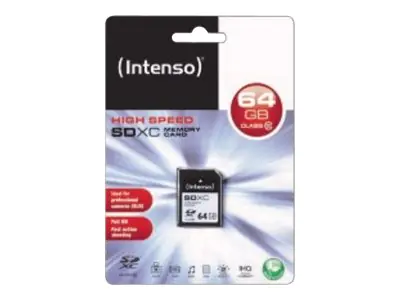 Intenso - Flash-Speicherkarte - 64 GB - Class 10 - SDXC