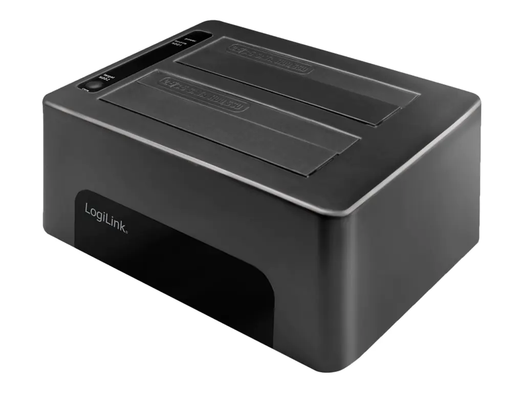 LogiLink HDD-Dockingstation mit Klon-Funktion Schächte: 2 - 2,5" / 3,5" gemeinsam genutzt (6,4 cm/8,9 cm gemeinsam genutzt) QP0029