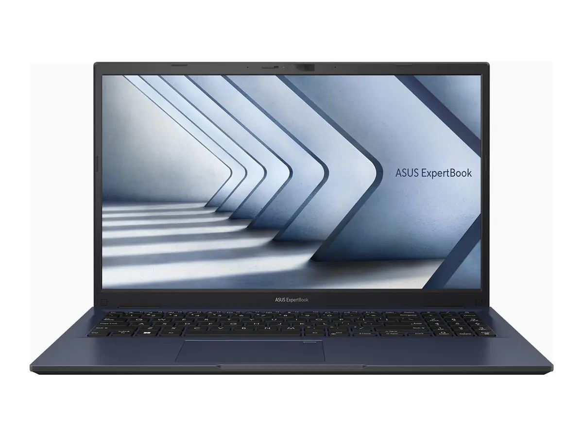 ASUS ExpertBook B1 B1502CVA-BQ0092X - 180°-Scharnierdesign - Intel Core i7 1355U / 1.7 GHz - Win 11 Pro - Intel Iris Xe Grafikkarte - 16 GB RAM - 512 GB SSD NVMe - 39.6 cm (15.6") 1920 x 1080 (Full HD) - Wi-Fi 6, Bluetooth - Star Black - mit 1 Jahr ASUS Z