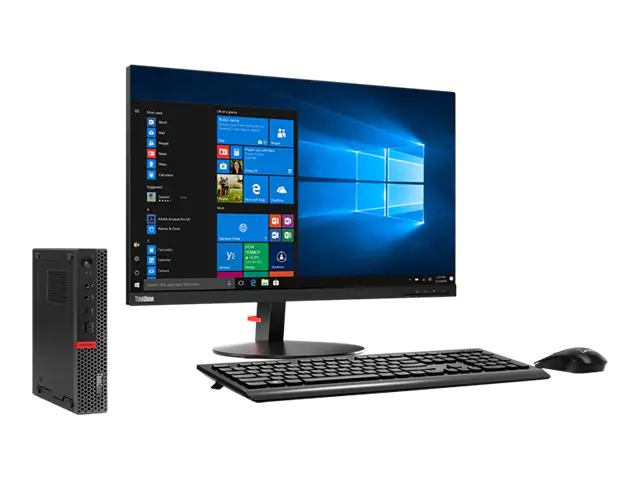 Lenovo ThinkCentre M920q 10RS - Mini - Core i5 9500T/2.2 GHz - RAM 16 GB SSD 512 GB - 10RS003QGE