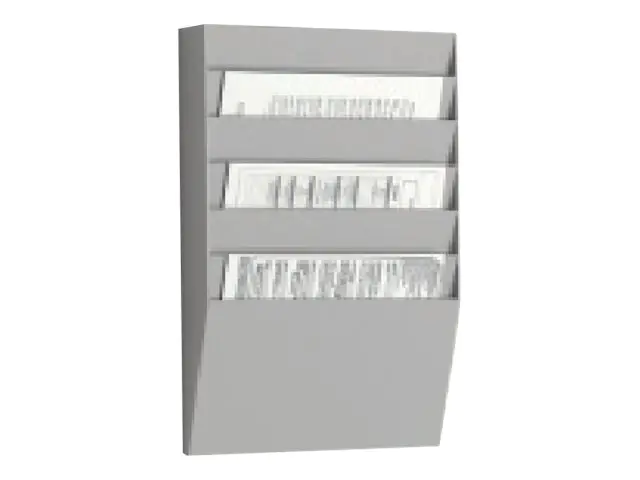 Paperflow Wand-Sortiertafel H 6F A4H1X6.02 DIN A4 grau