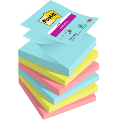 Post-it Haftnotiz Super Sticky Miami R3306SMI Z-Notes 6 St./Pack. Post-it Haftnotiz Super Sticky Miami R3306SMI Z-Notes 6 St./Pack.