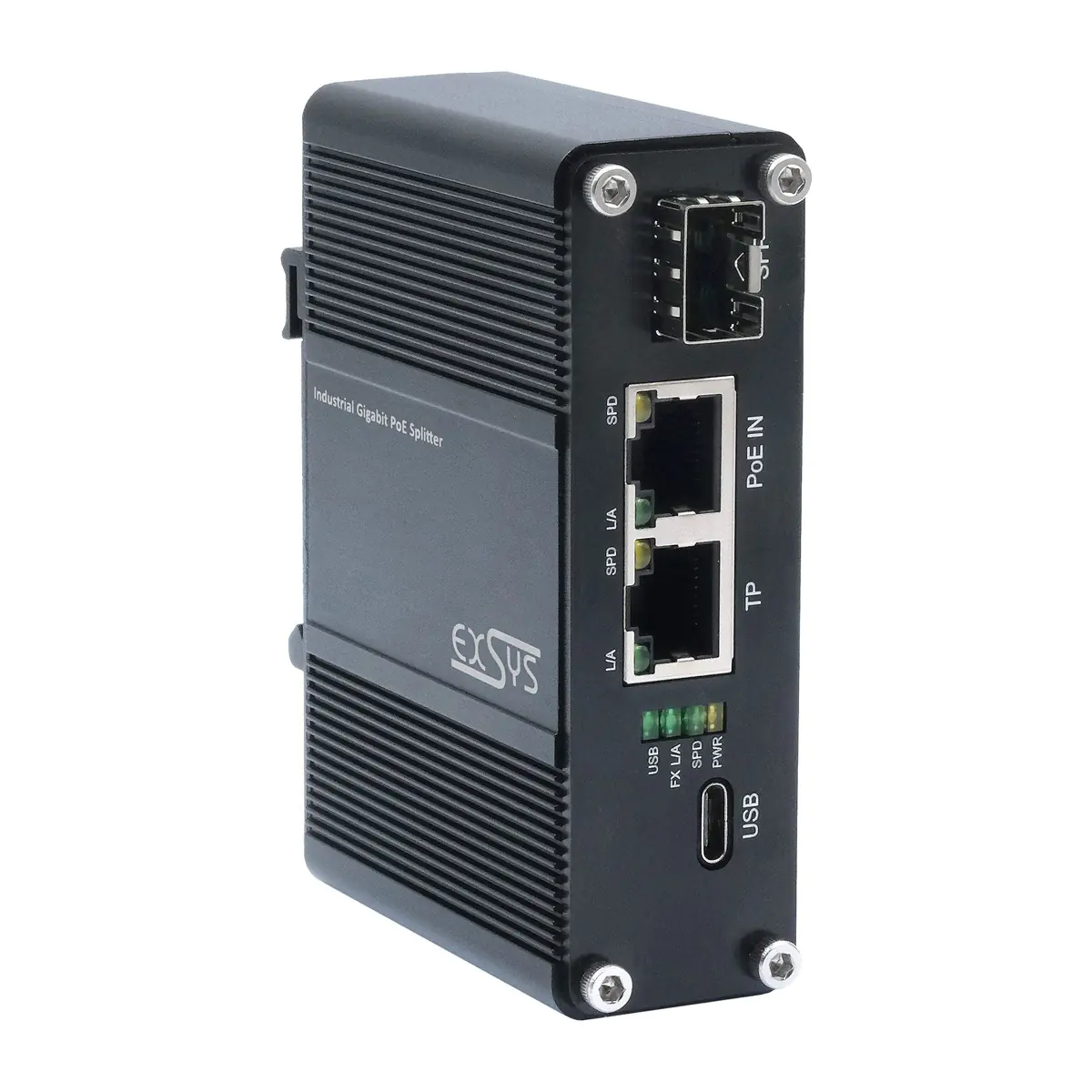Exsys EX-60328 PoE++ Splitter USB-C 60W - Switch - 1 Gbps