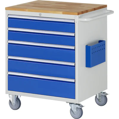 RAU Werkstattwagen 7000 770 x 975 x 650 mm (B x H x T) 5 Schubladen RAU Werkstattwagen 7000 770 x 975 x 650 mm (B x H x T) 5 Schubladen