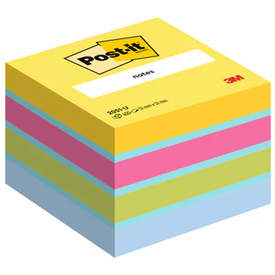 Post-it Haftnotizwürfel Mini 2051-U 51x40x51mm 400Bl. sortiert Post-it Haftnotizwürfel Mini 2051-U 51x40x51mm 400Bl. sortiert