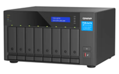 QNAP TVS-h874T - NAS-Server - 8 Schächte - SATA 6Gb/s - RAID JBOD, 0, 1, 5, 6, 10, 50, 60 - RAM 64 GB - 2.5 Gigabit Ethernet - iSCSI Support